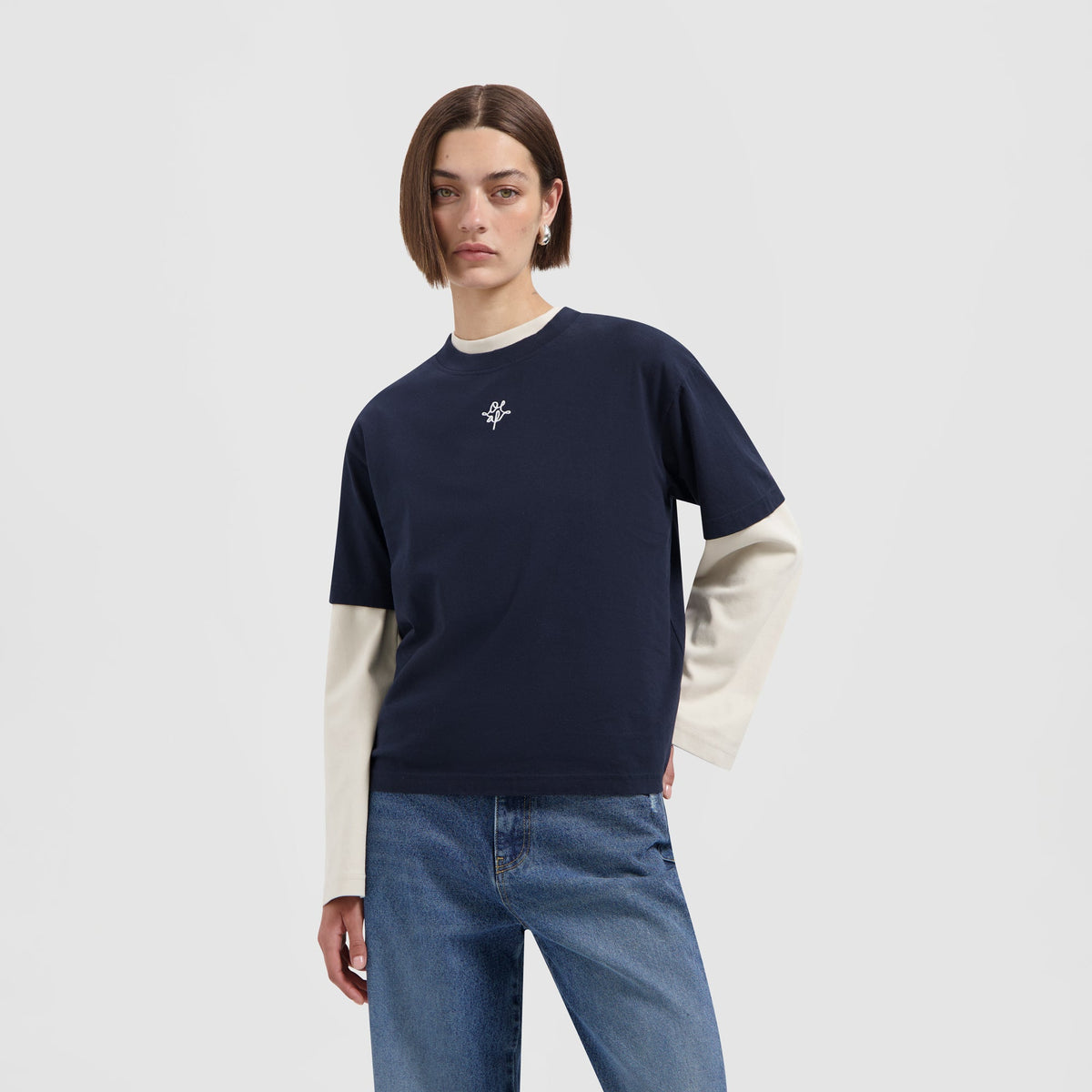 MONOGRAM REGULAR TEE | NAVY