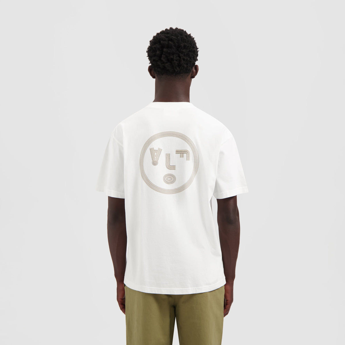 LINED FACE TEE | OPTICAL WHITE