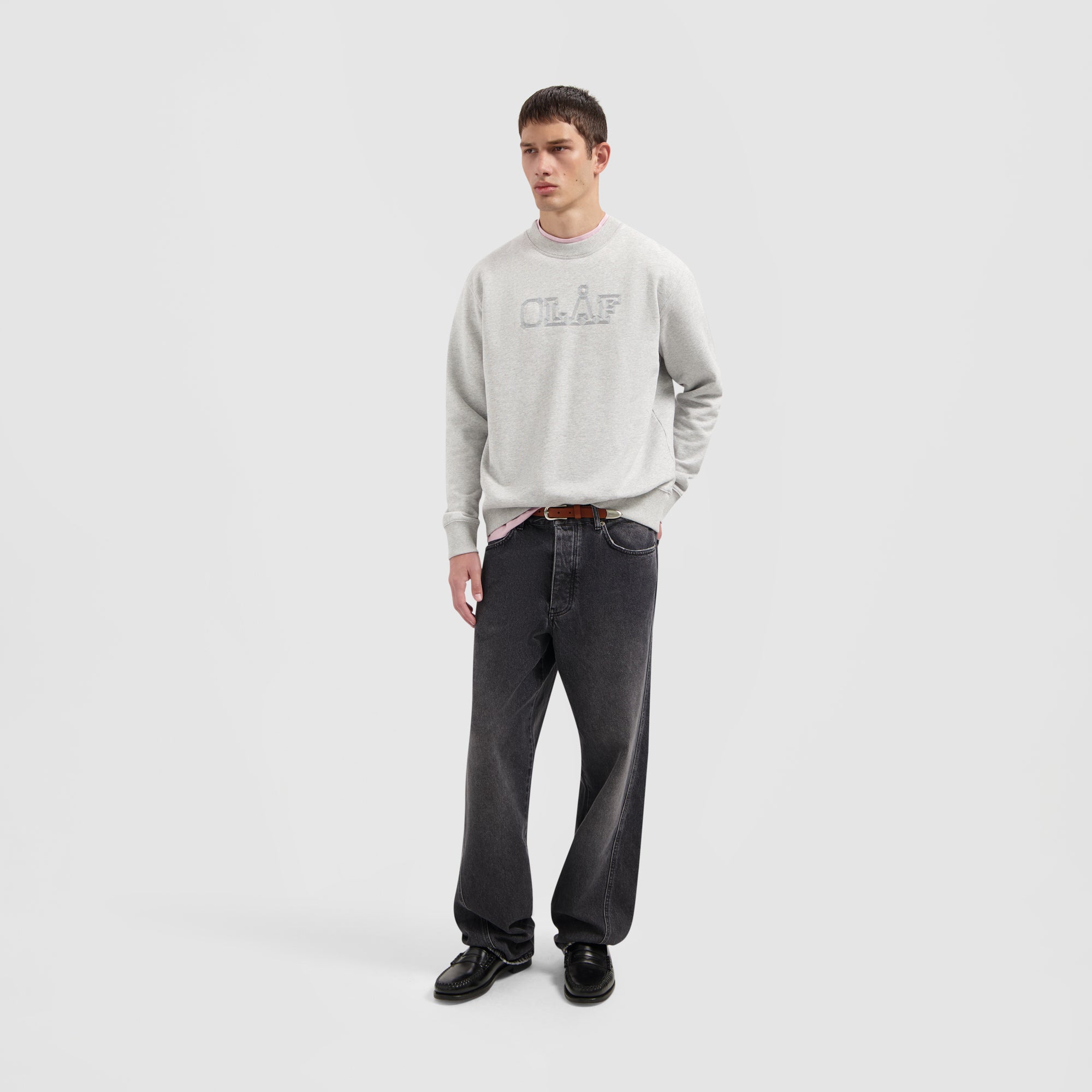 Stitched Varsity Crewneck