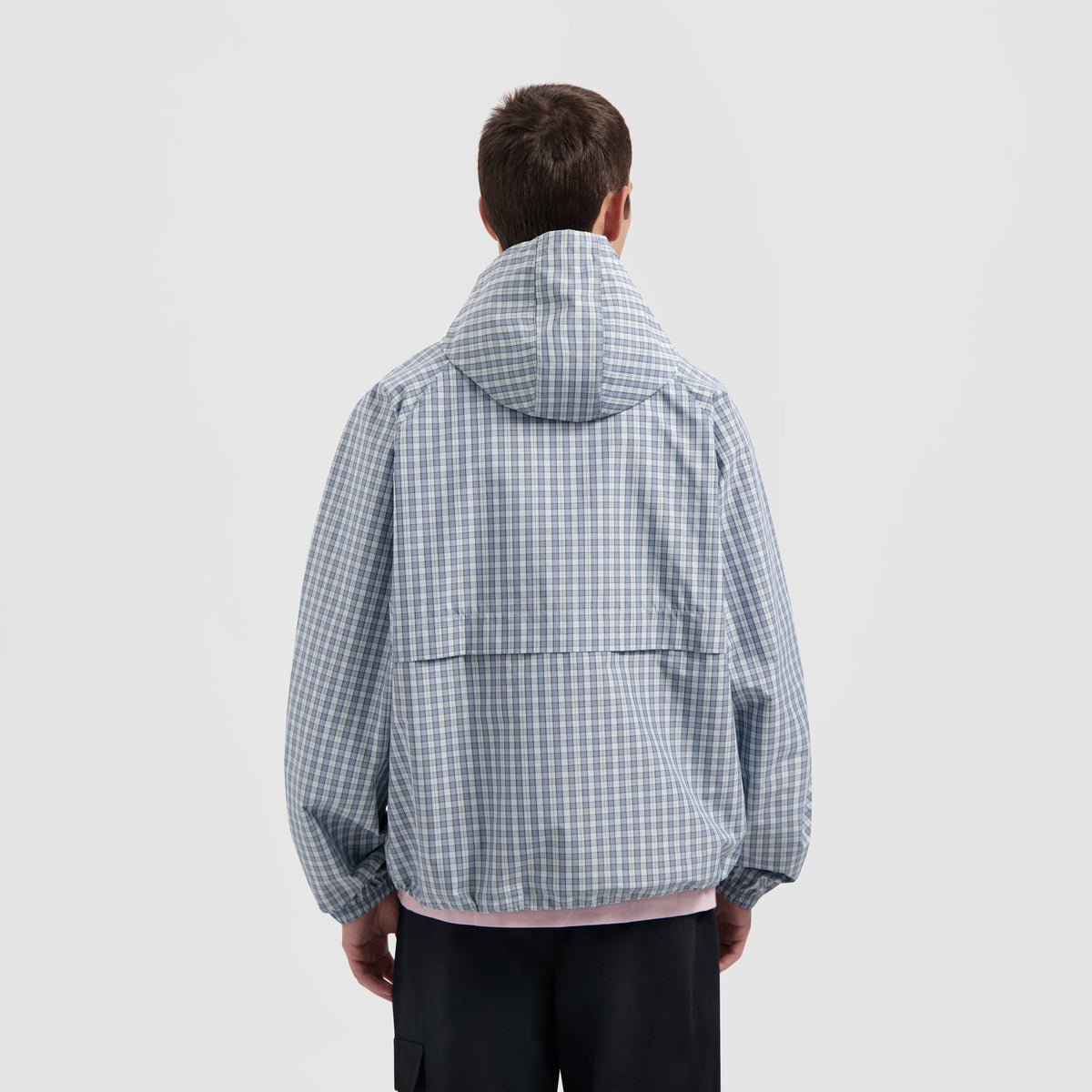 CHECKED WINDBREAKER | BLUE