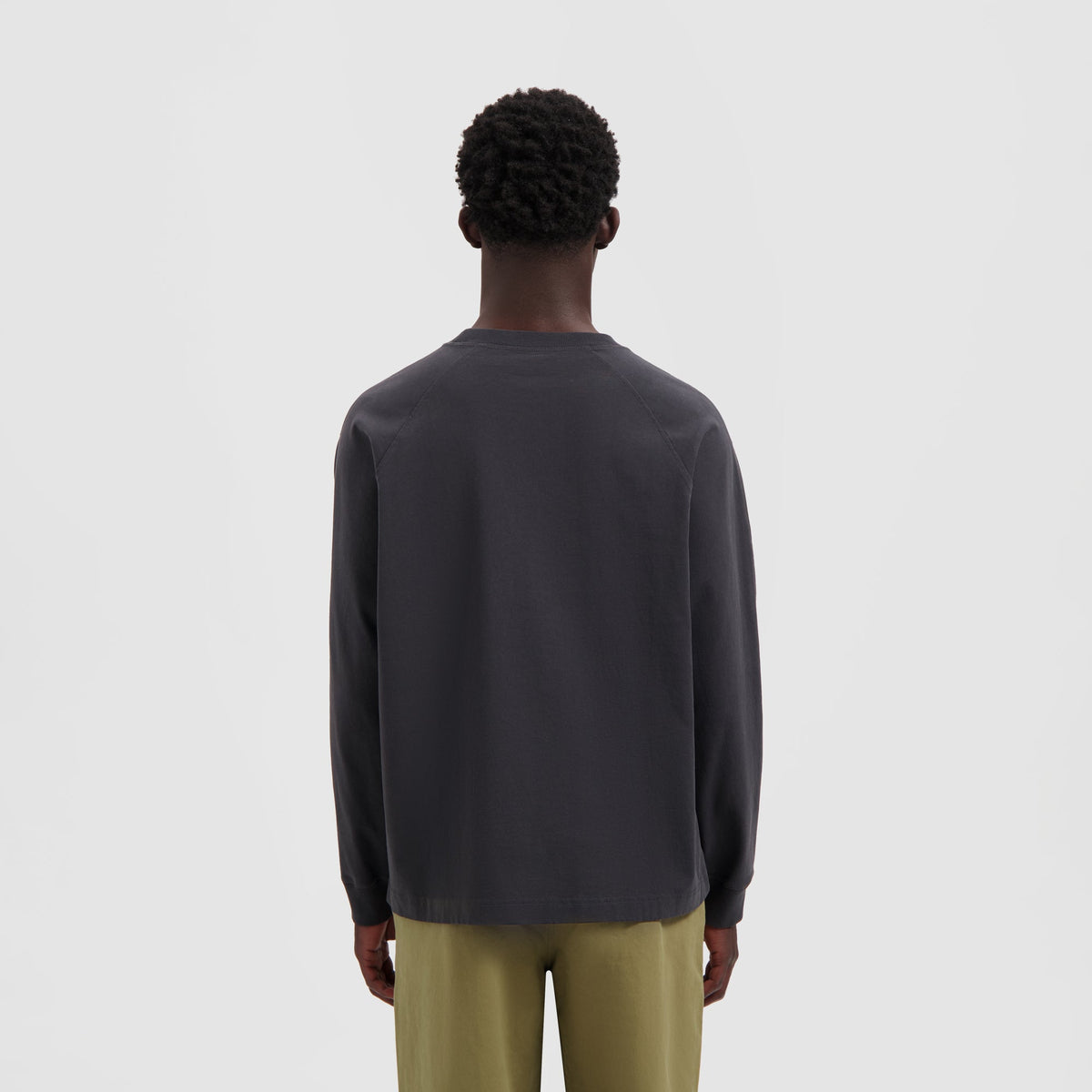SIGNATURE LS TEE | CHARCOAL