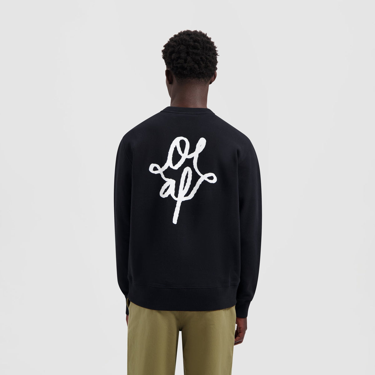 MONOGRAM GRAPHIC CREWNECK | BLACK