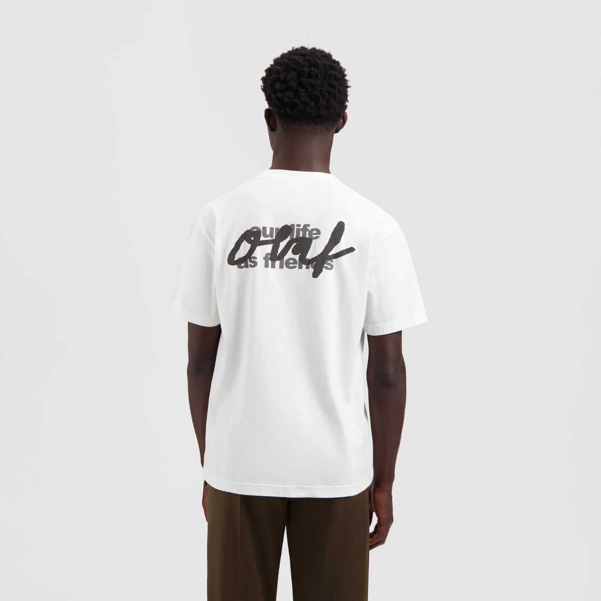 SCRIPT GRAPHIC TEE | OPTICAL WHITE