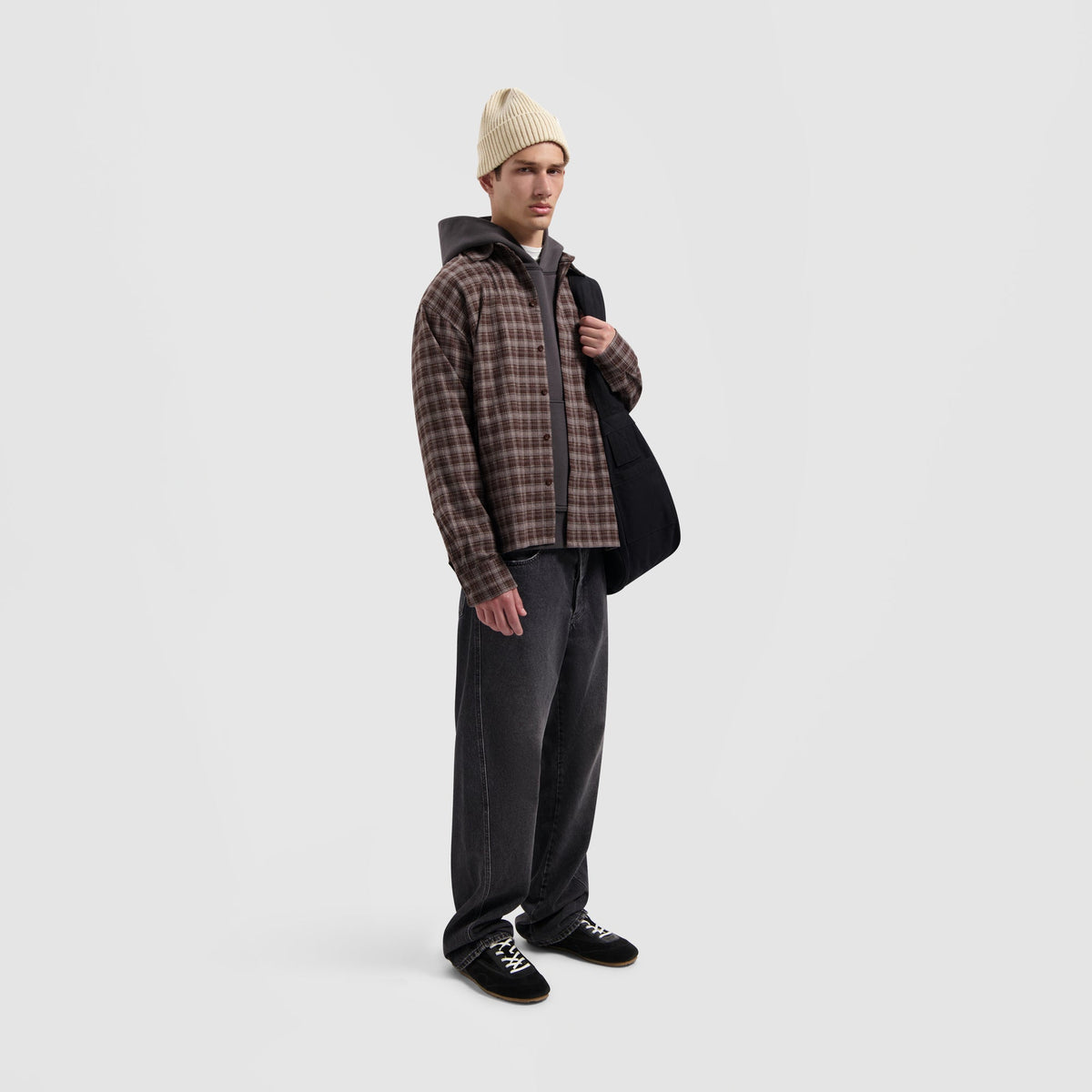 PLAID BOXY SHIRT | HOT FUDGE