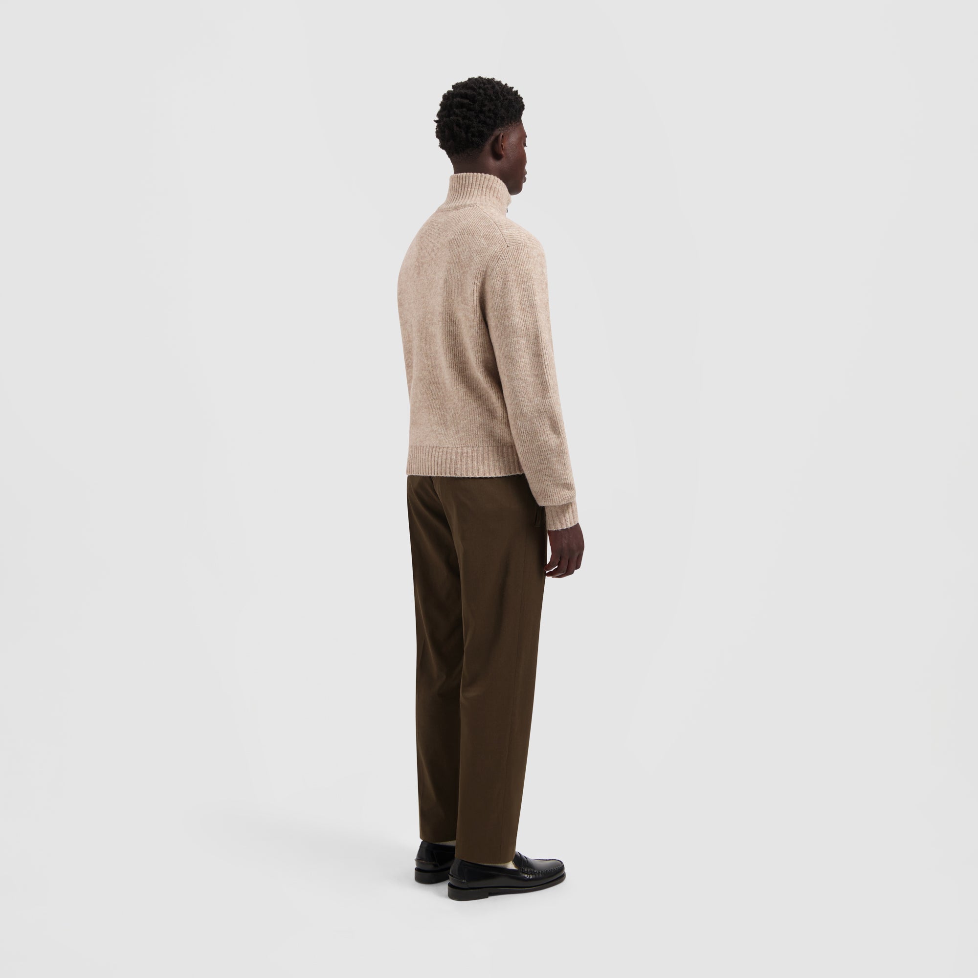 Signature Knitted Zip Mock