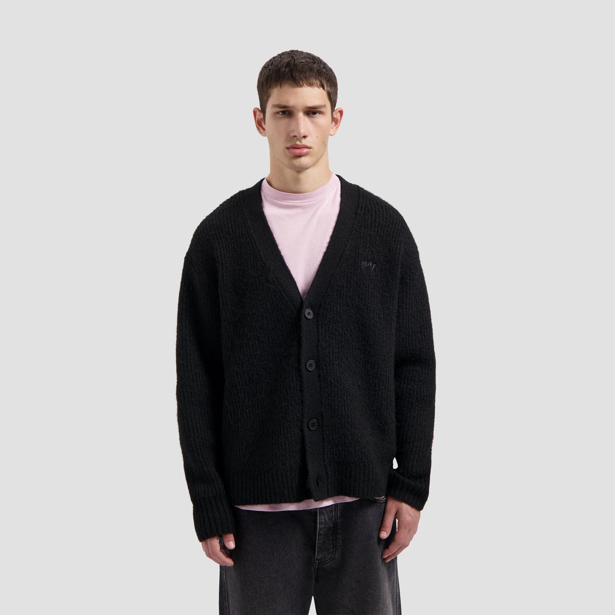 SIGNATURE KNITTED CARDIGAN | BLACK
