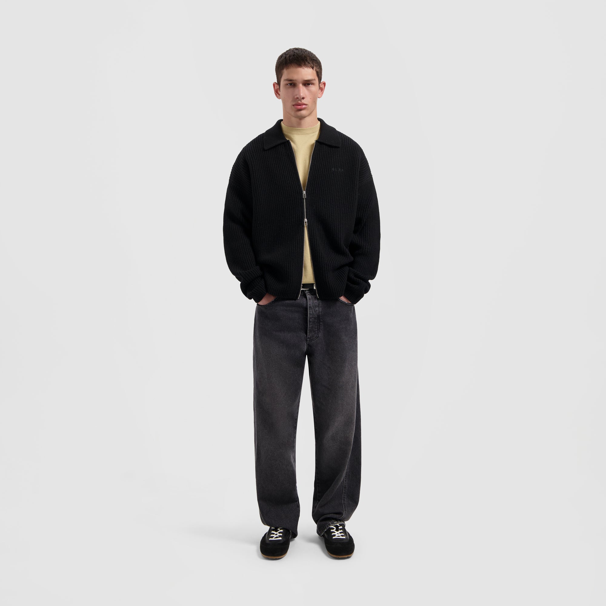 Knitted Zip Cardigan