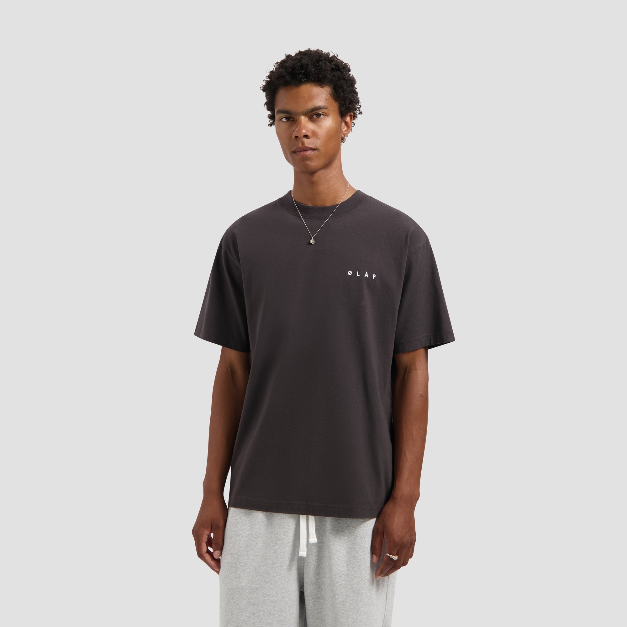 Crafted Face Tee - Charcoal