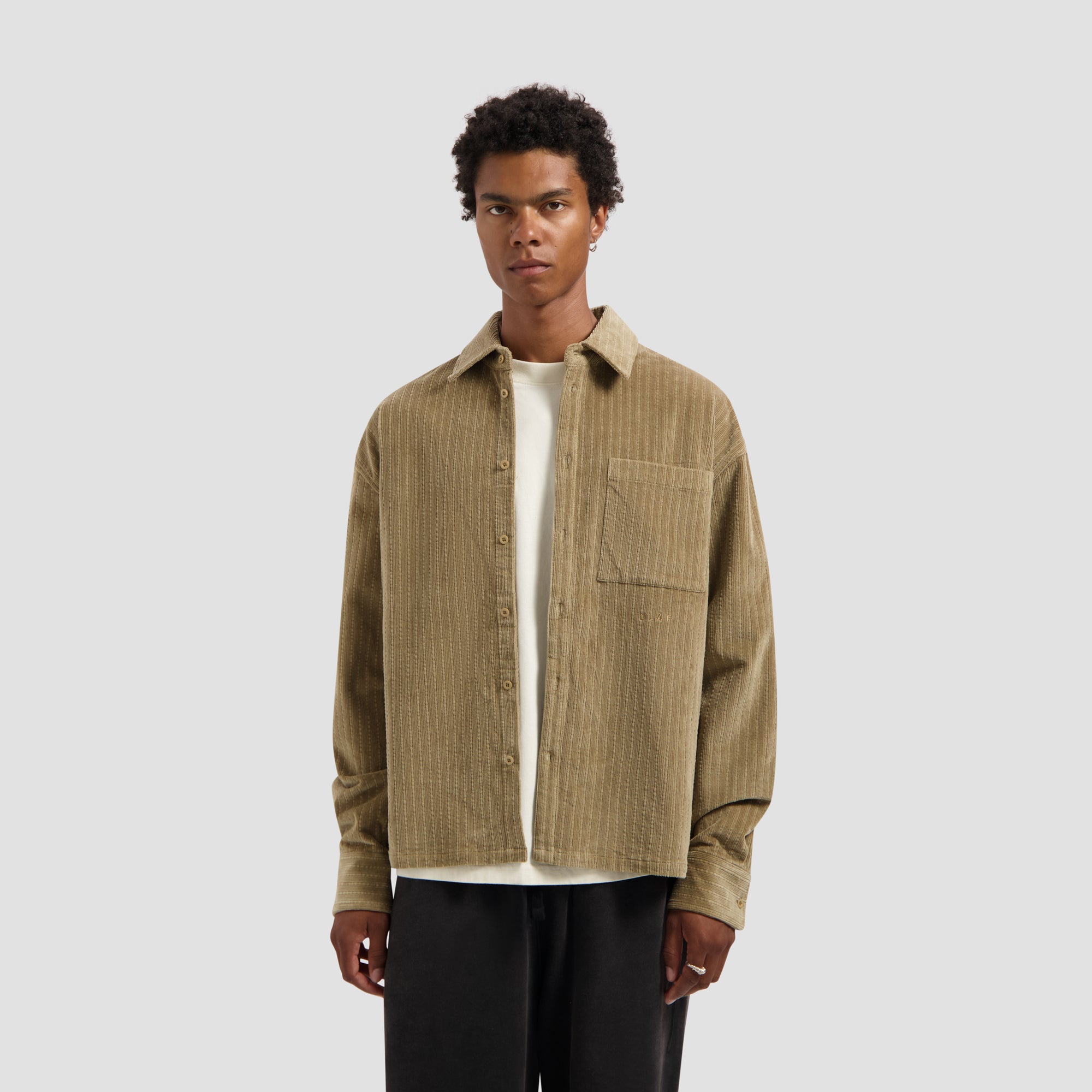 Corduroy Boxy Shirt - Foxtrot