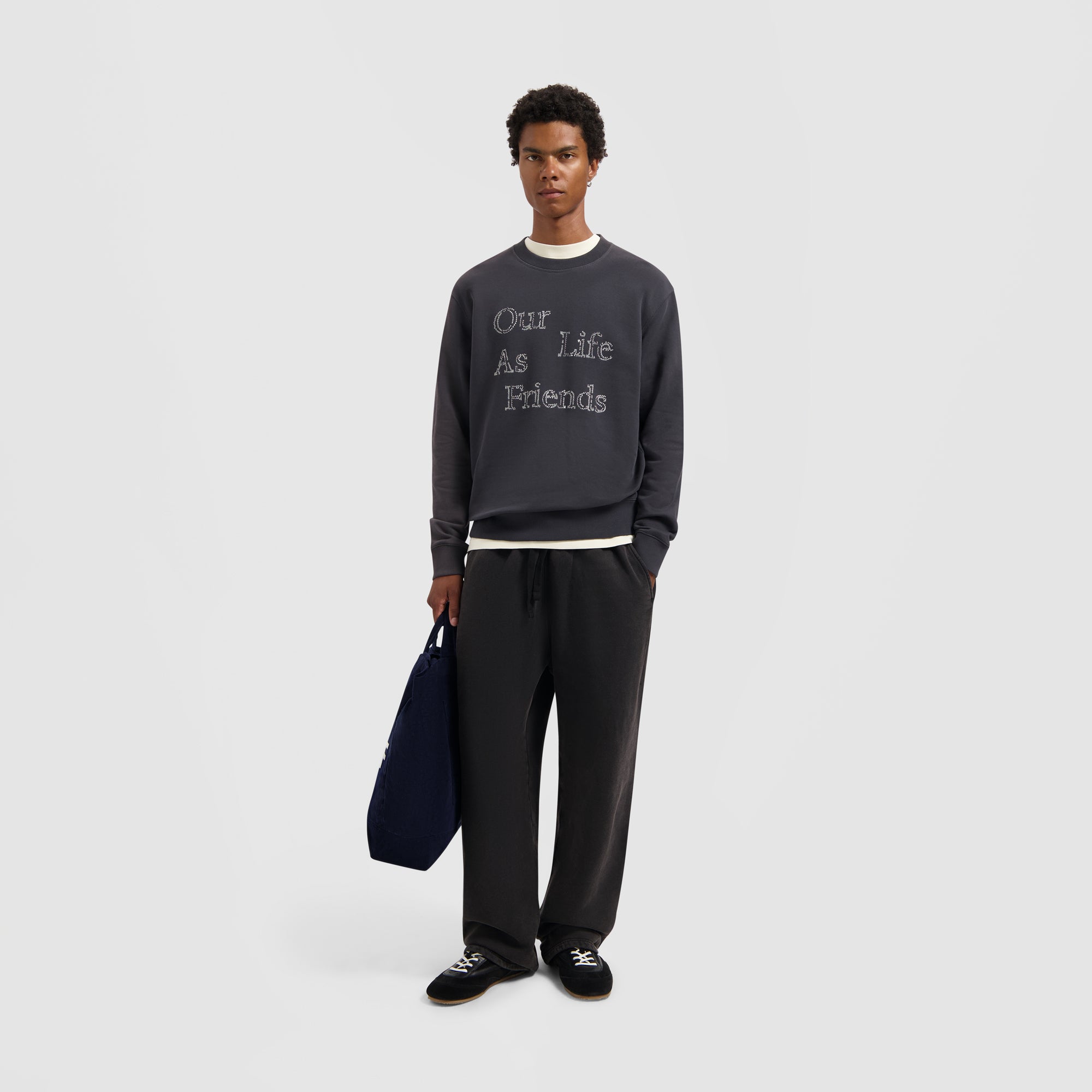 Crafted Friends Crewneck - Charcoal