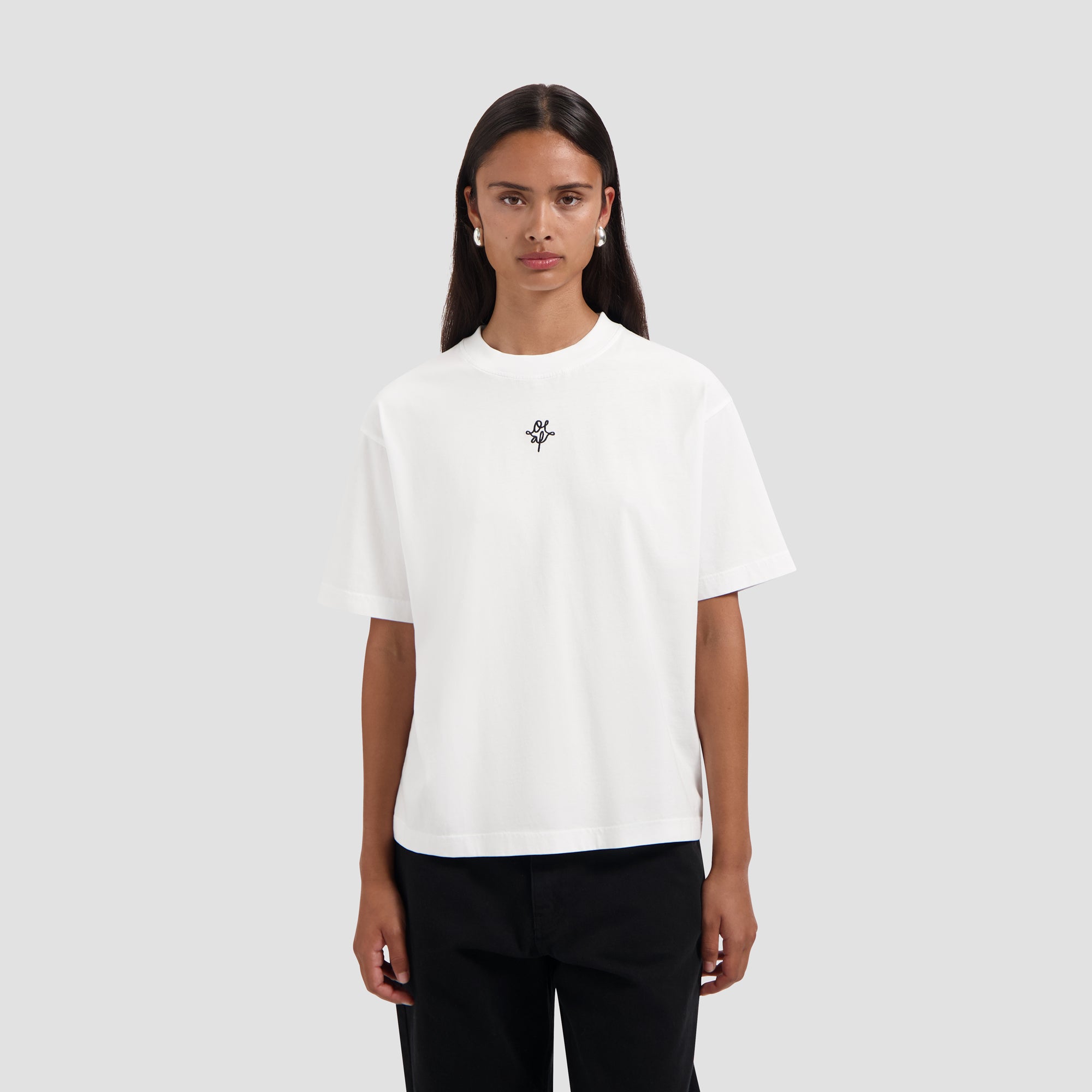 Monogram Regular Tee - Optical White