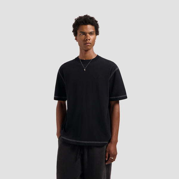 Contrast Signature Tee - Black