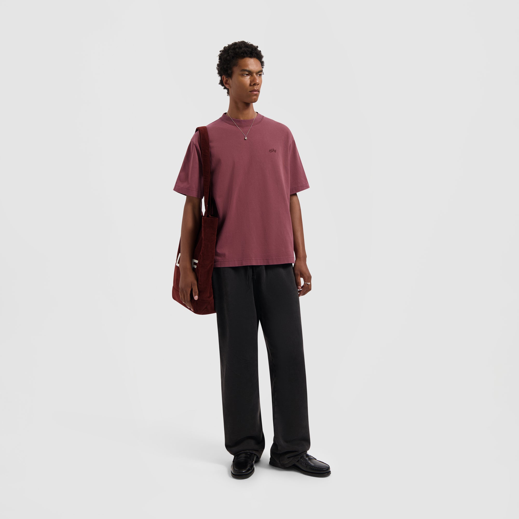Washed Signature Tee - Rum Raisin