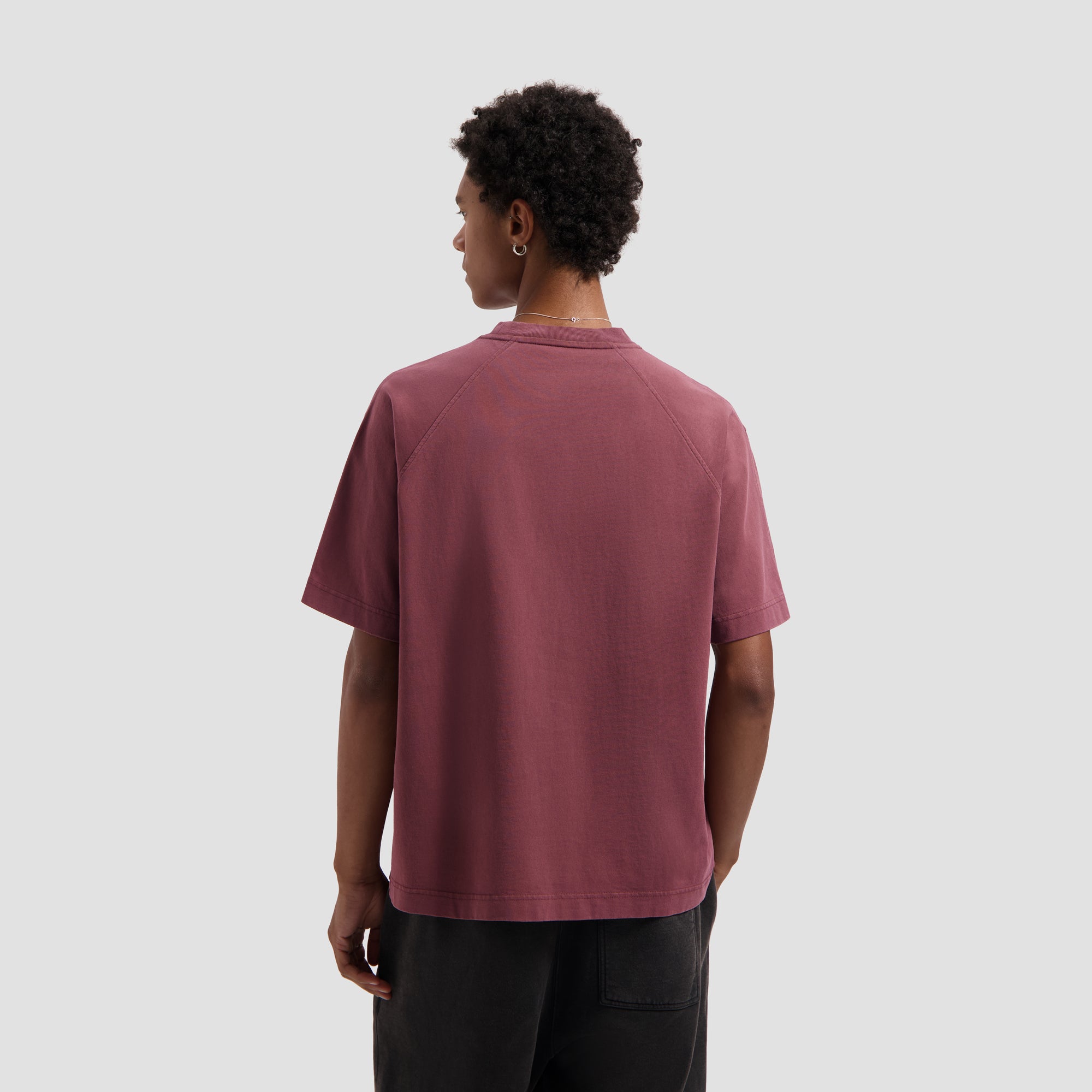 Washed Signature Tee - Rum Raisin