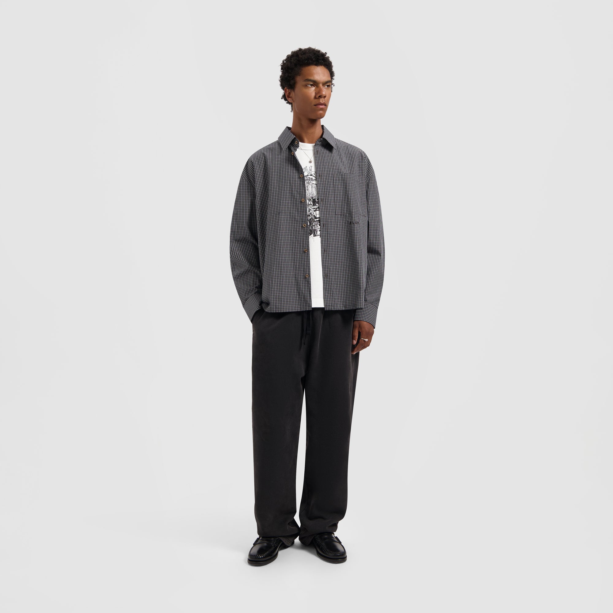 Sketched Atelier Tee - Optical White