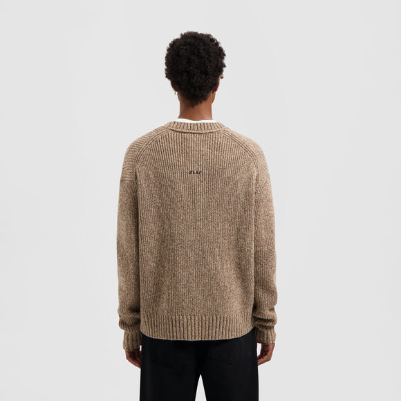 Essential Melange Knitted Crewneck - Foxtrot