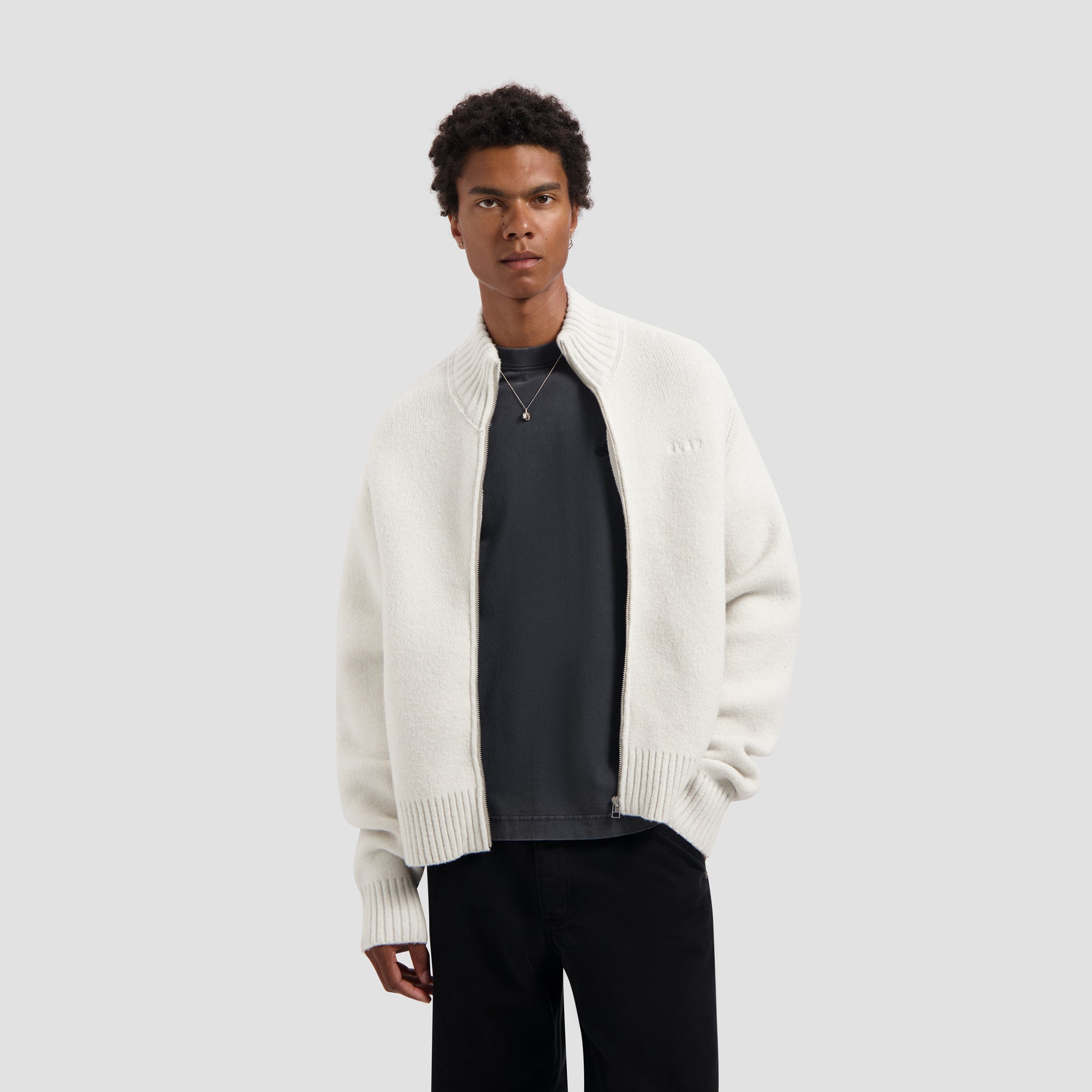 Zip Knitted Mock Neck – OLAF