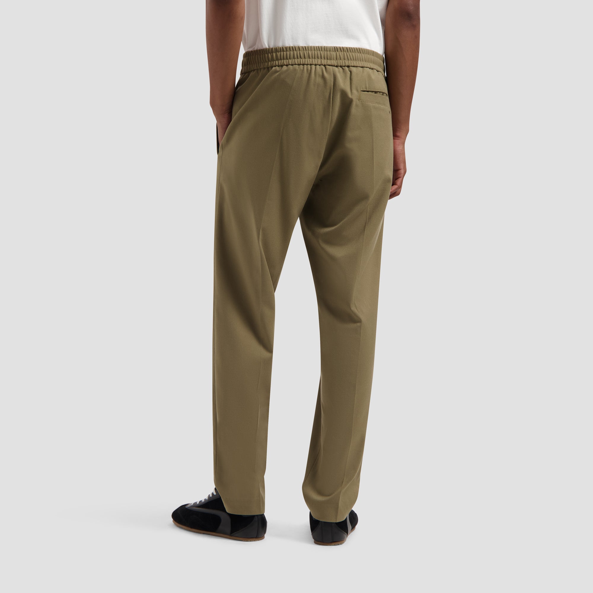 Slim Elasticated Pant - Olive Night