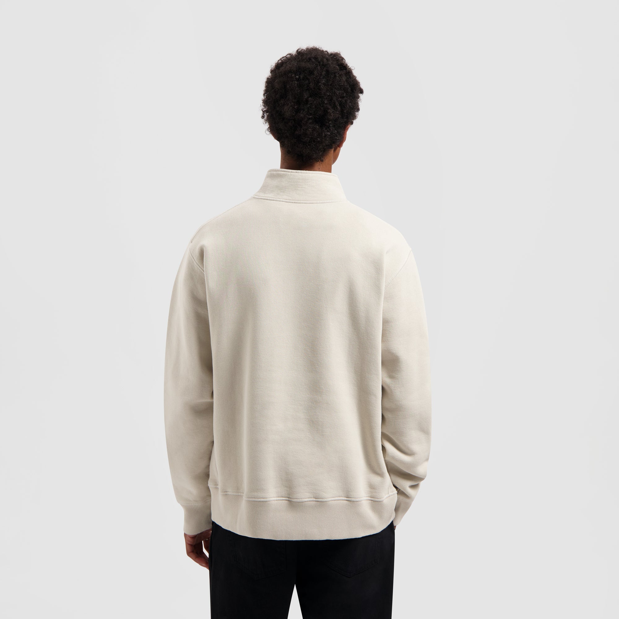 Signature Zip Mock - Cement