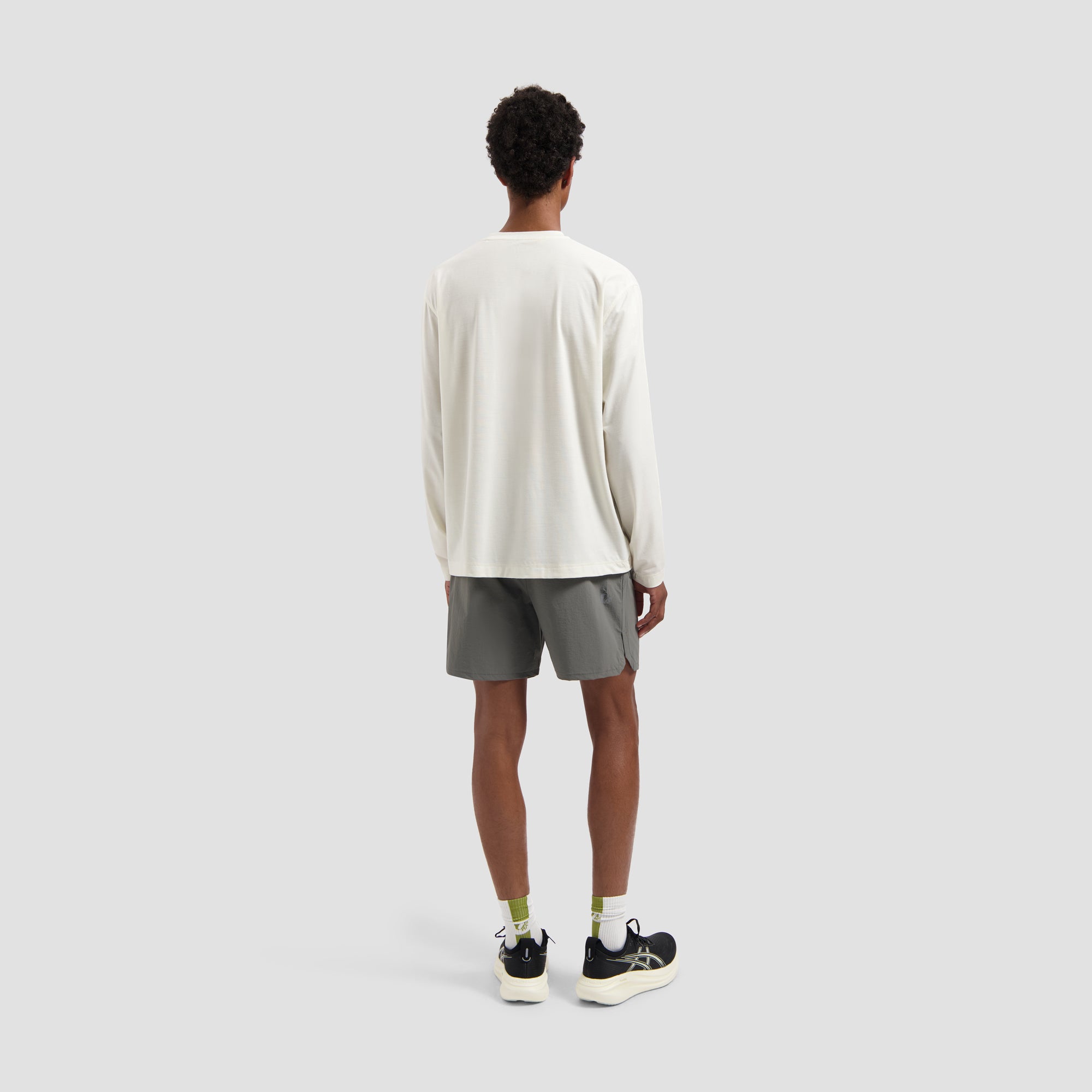 10 Year Boxy LS Tee - White