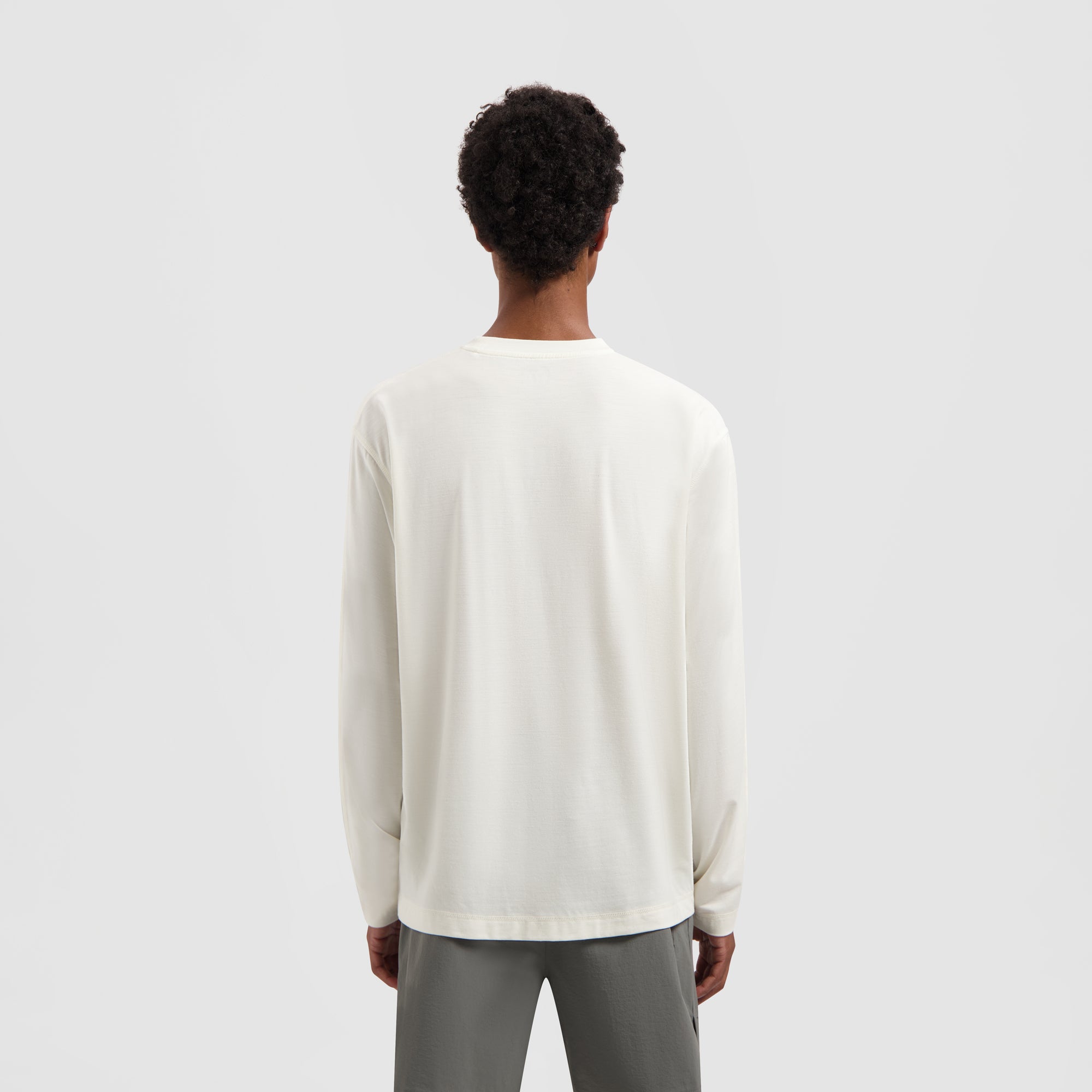 10 Year Boxy LS Tee - White