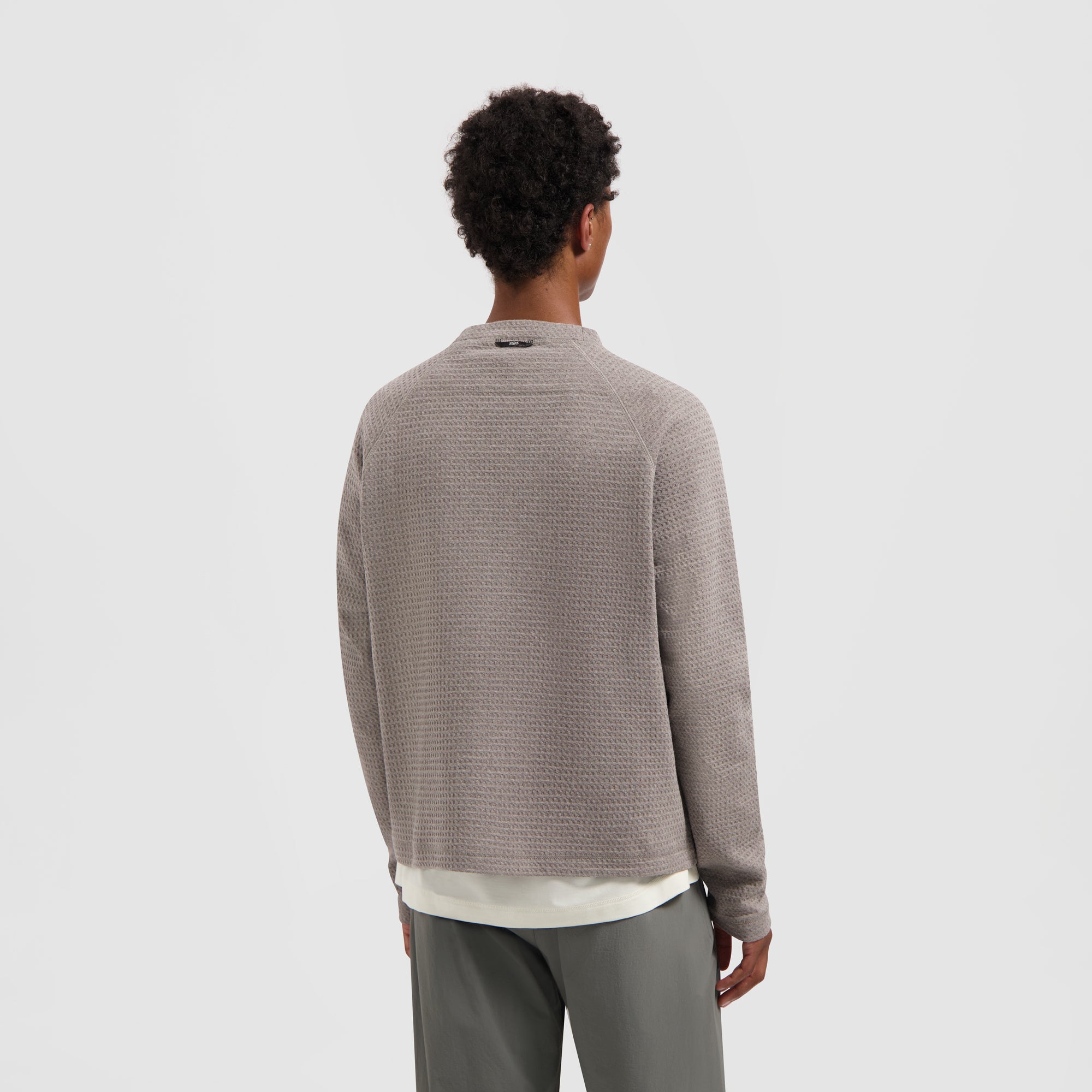 10 Year Textured Crewneck - Greige