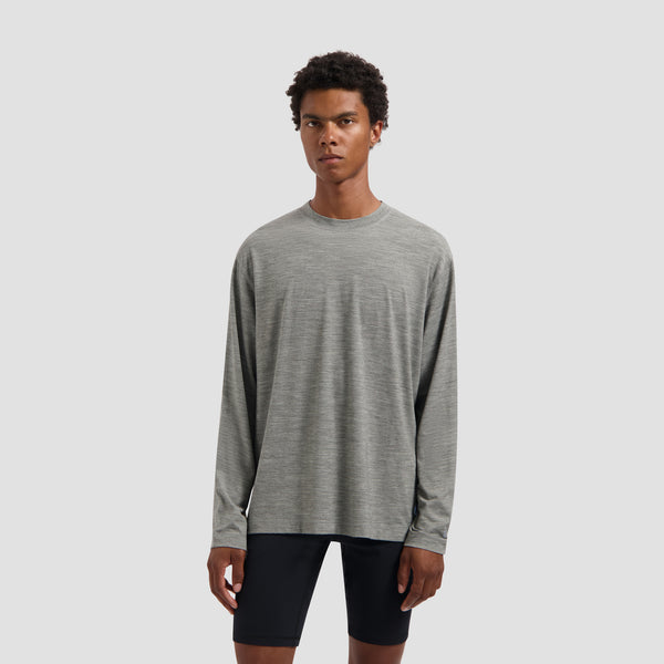 10 Year Boxy LS Tee - Charcoal
