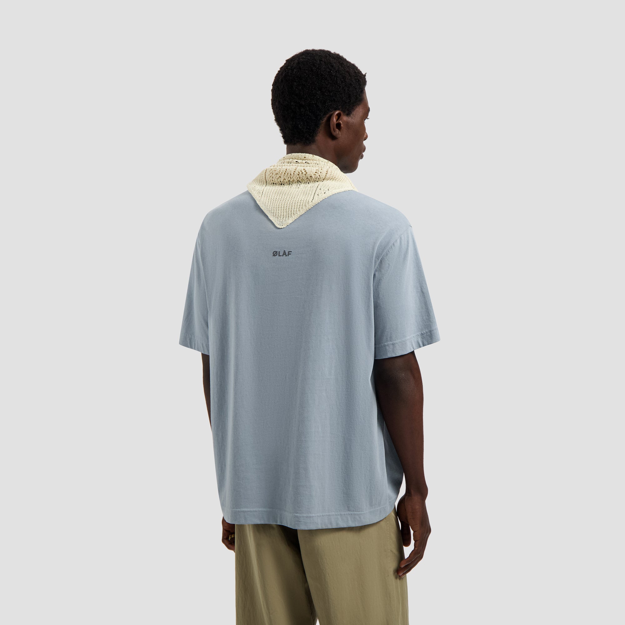 Face Logo Knit Bandana - Off White