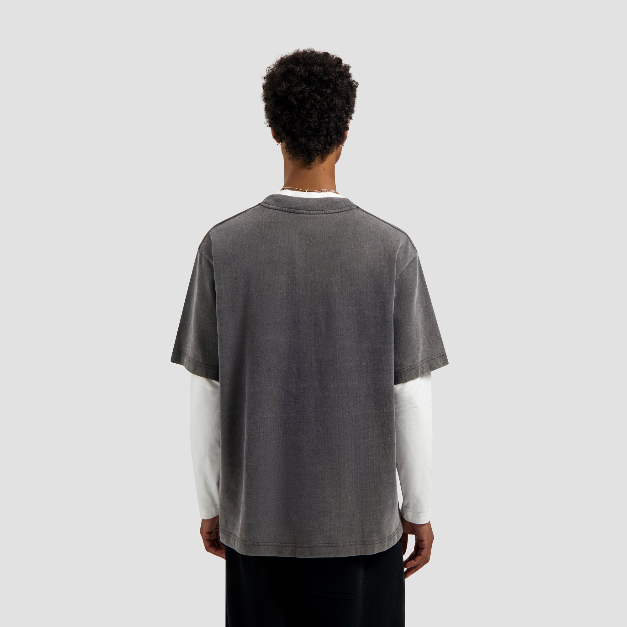 Washed Studio SS Tee - Charcoal