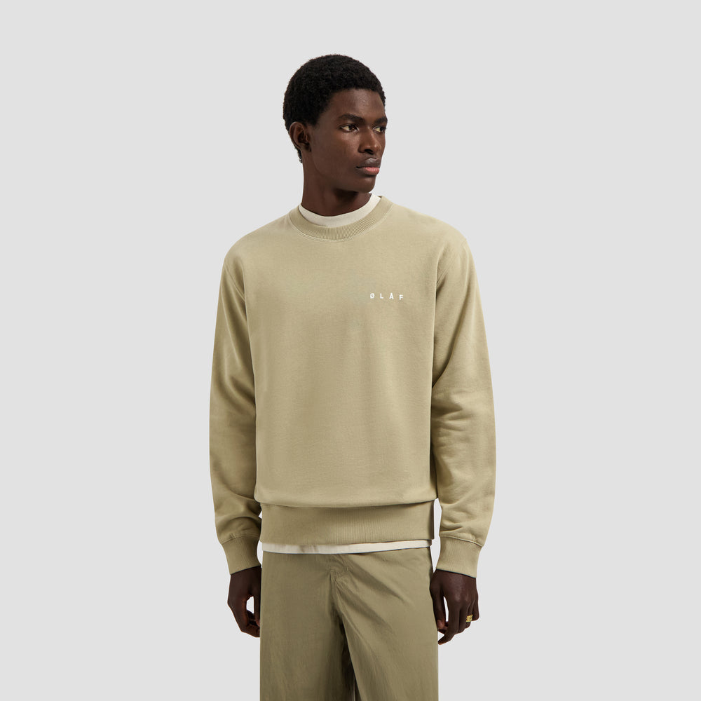 Brushstroke Face Crewneck - Treehouse