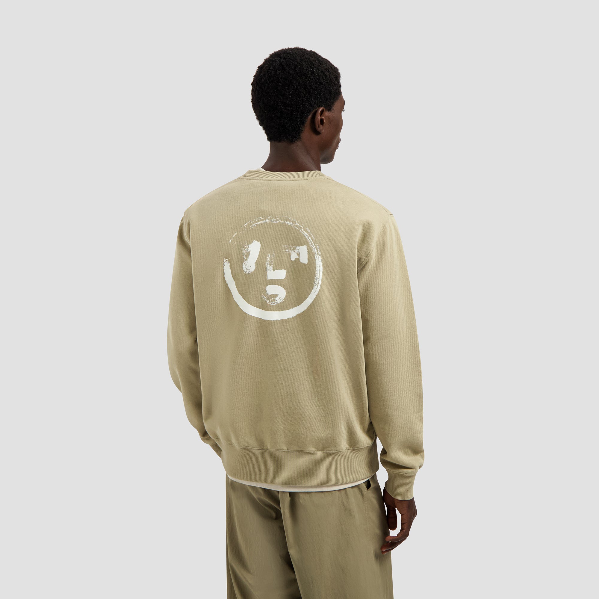 Brushstroke Face Crewneck - Treehouse