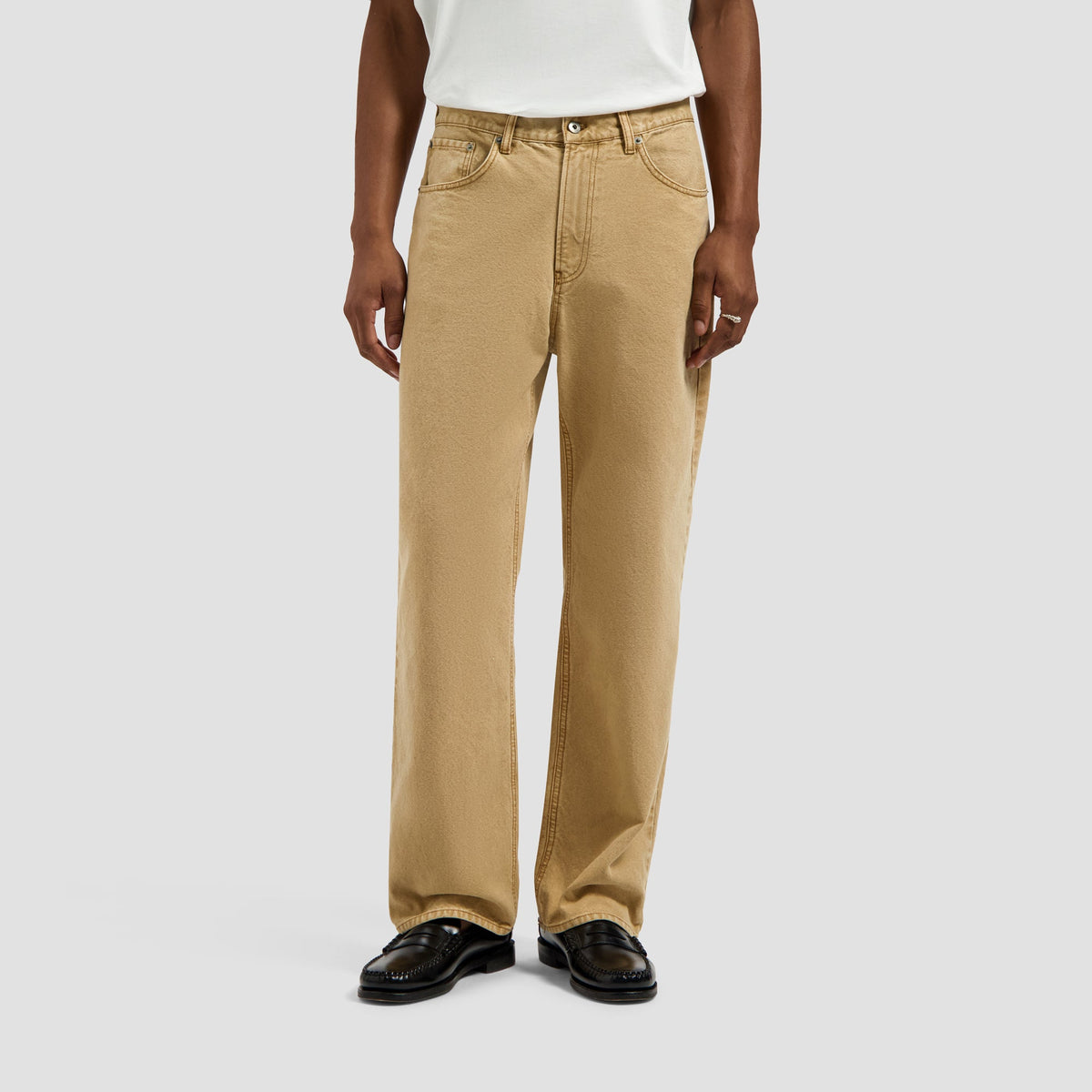 REGULAR WASHED CANVAS PANT | MEDAL BRONZE