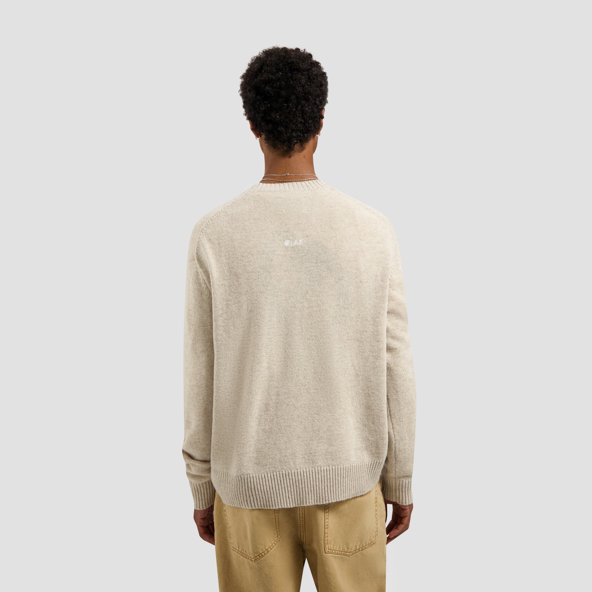 Essential Knitted Crewneck - Cement