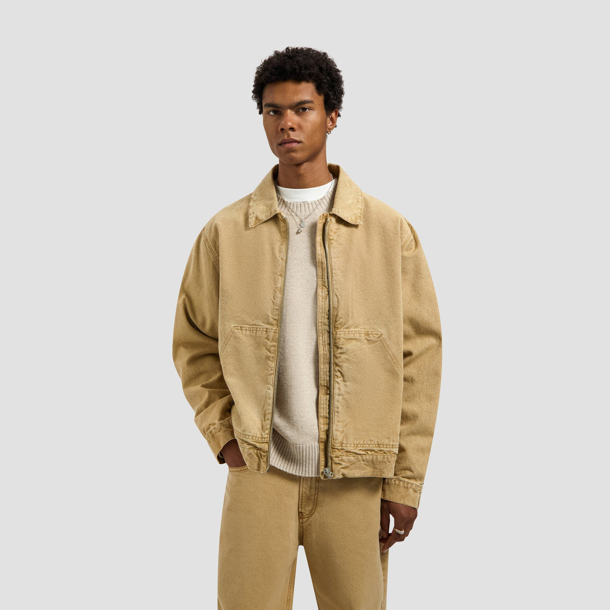 WASHED CANVAS JACKET | MEDAL BRONZE