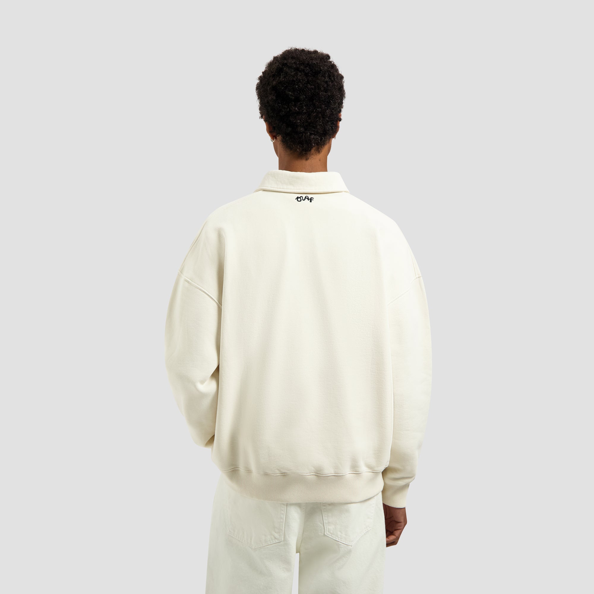 Script Friends Oversized Polo - Off White