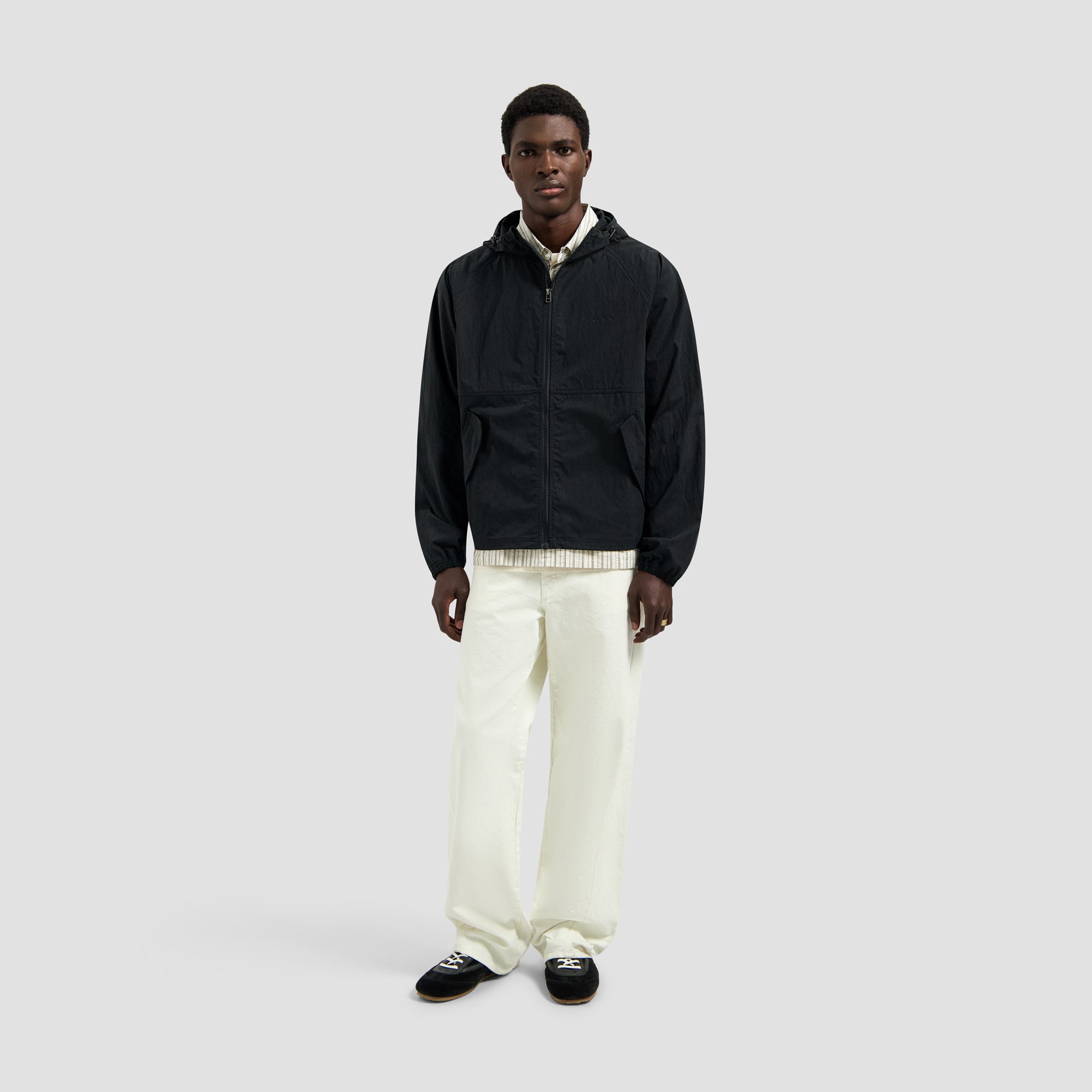 Technical Twill Windbreaker - Charcoal