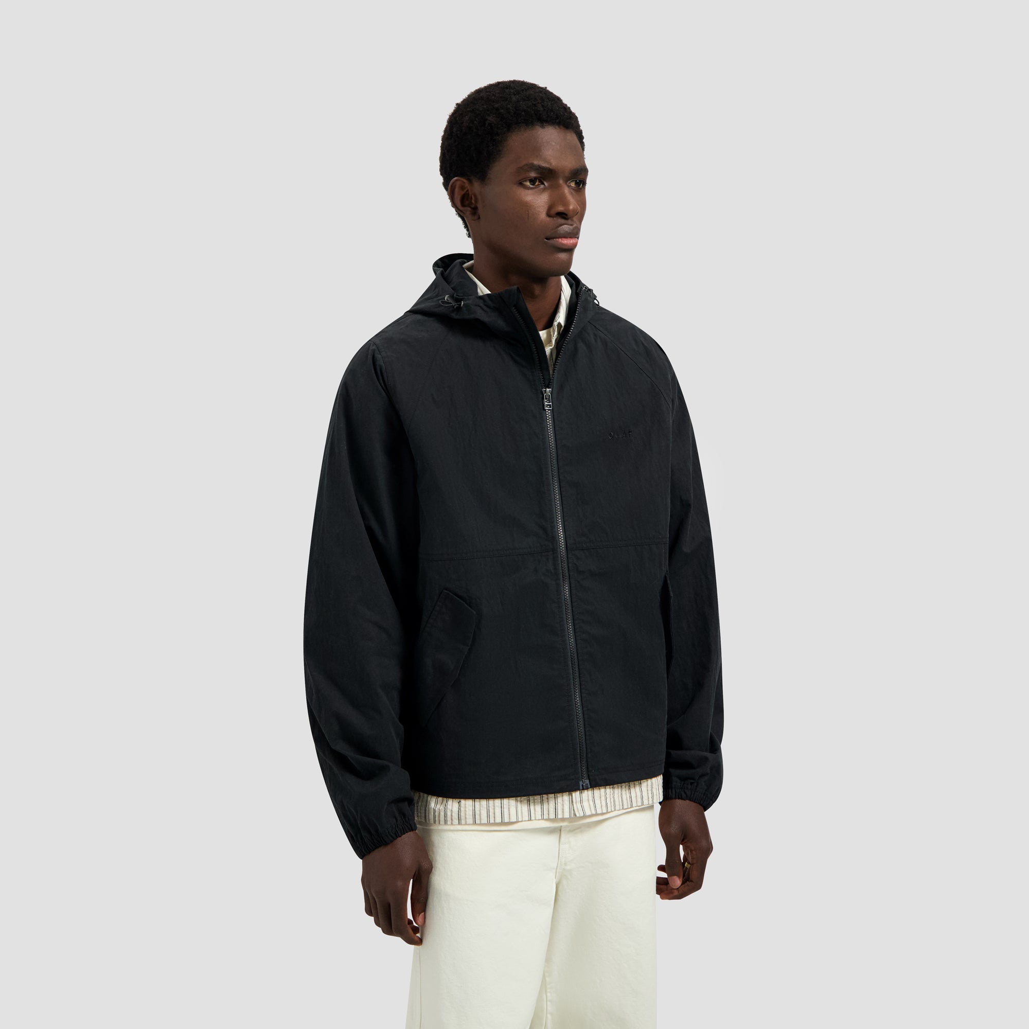 Technical Twill Windbreaker - Charcoal