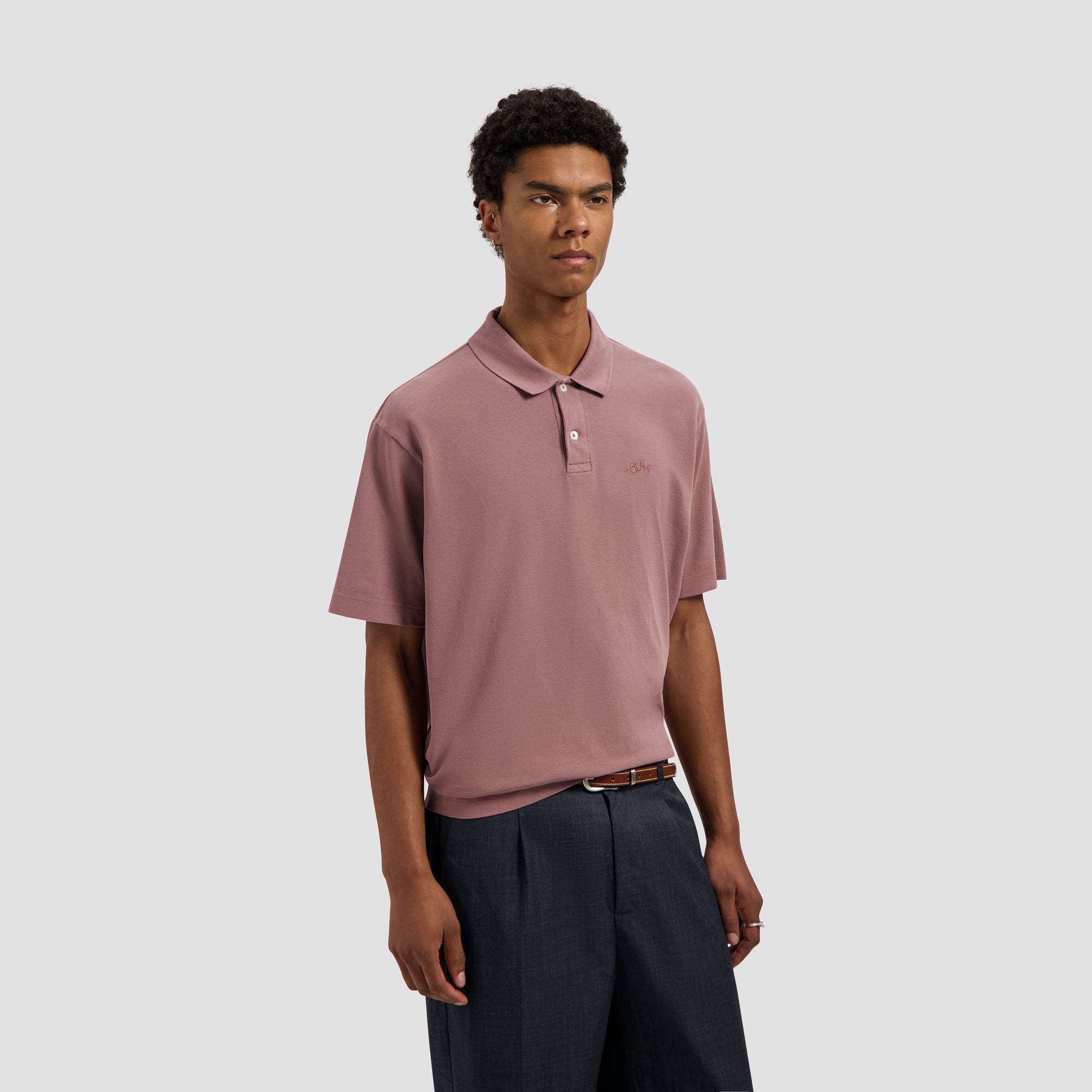 Signature Pique Polo - Twilight Mauve