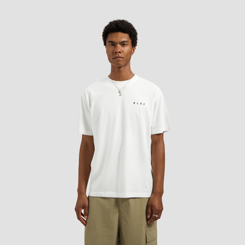 Paintbrush Graphic Tee - Optical White