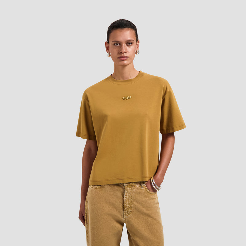 Retro Logo Boxy Tee - Medal Bronze