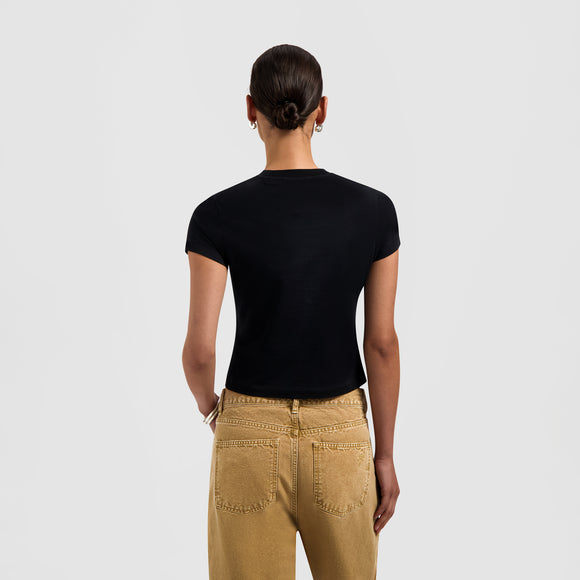 Olaf Tape Baby Tee - Black