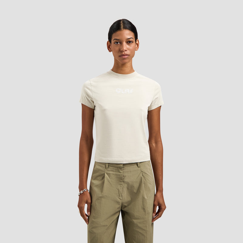 Olaf Tape Baby Tee - Cement