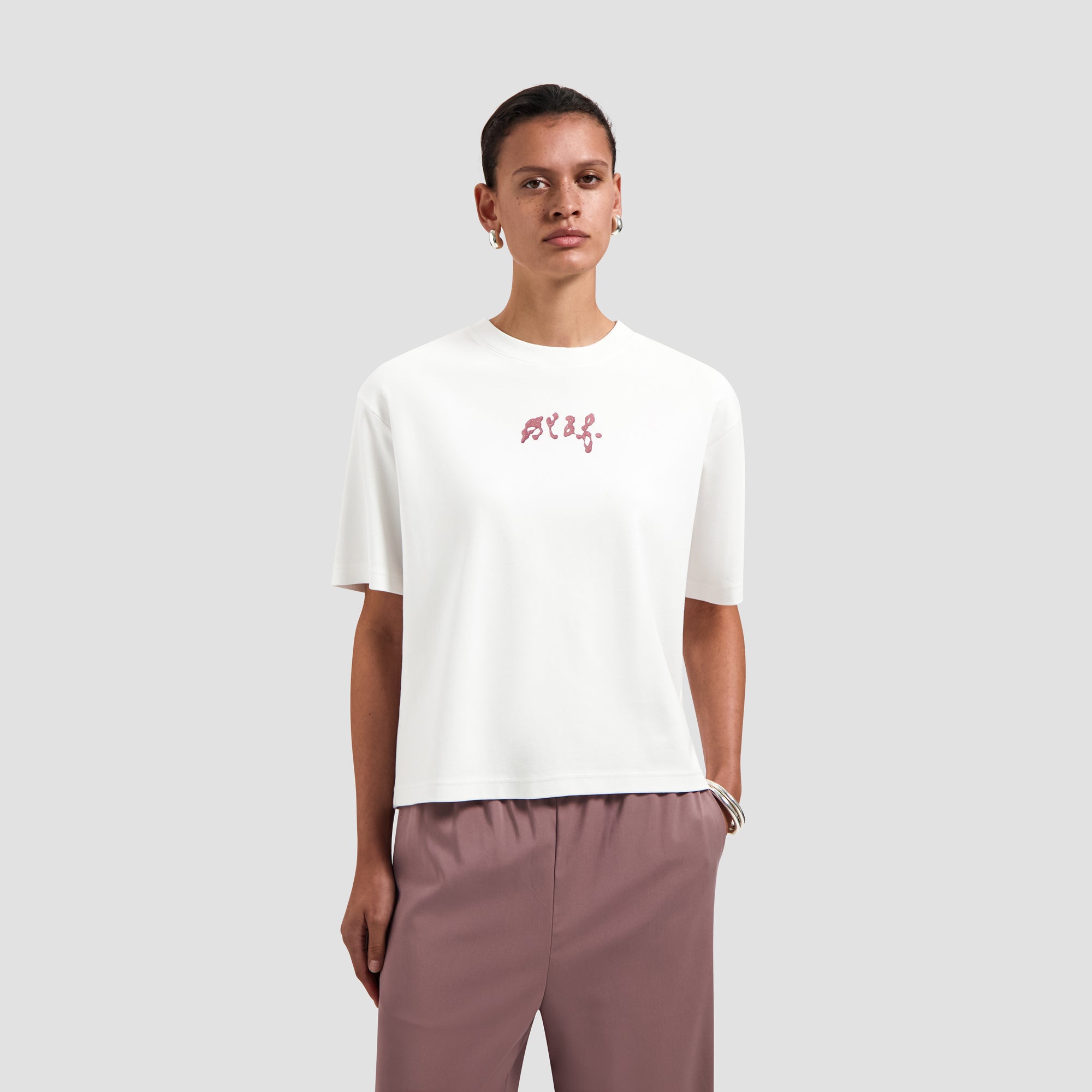 Painted Olaf Tee - Optical White