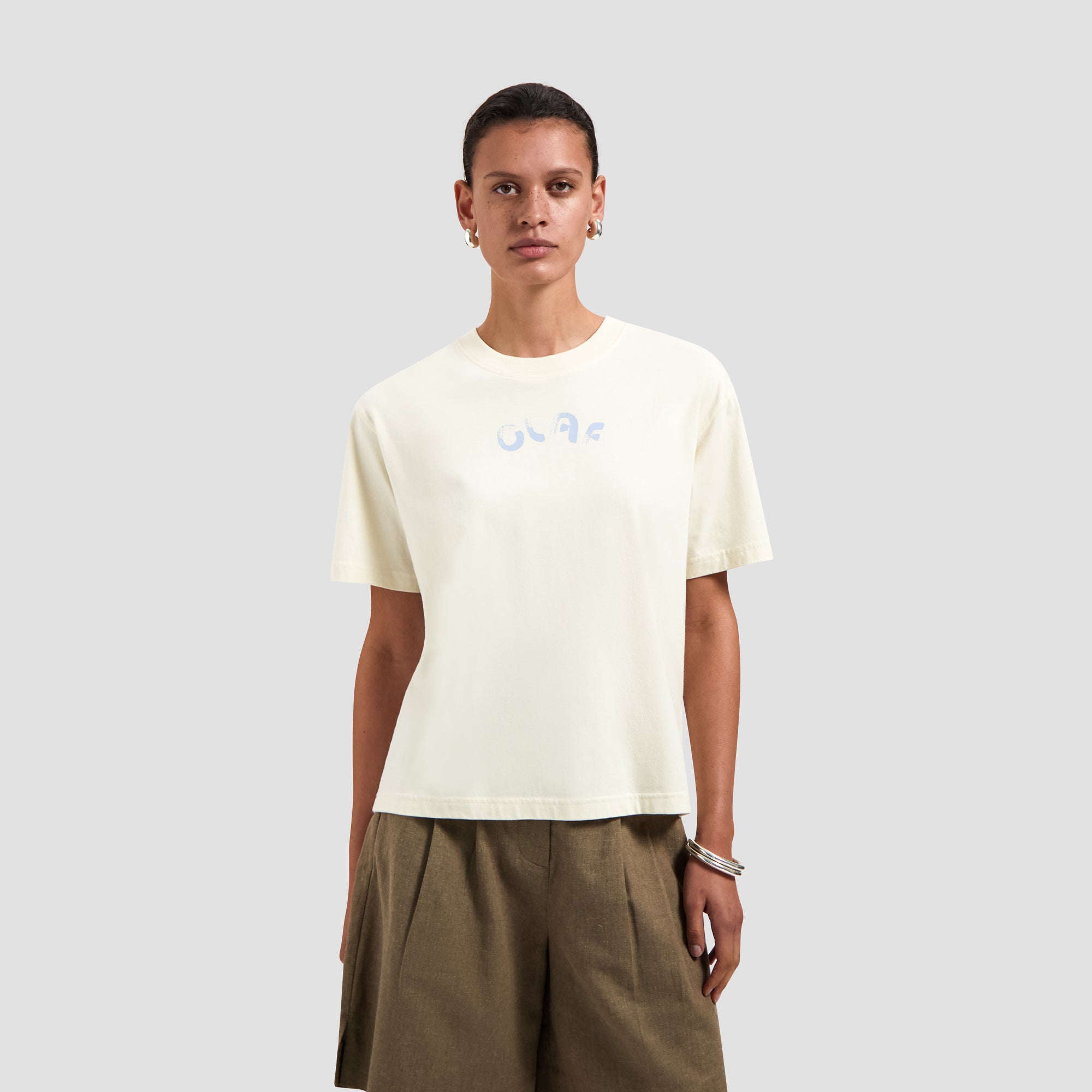 Brushstroke Olaf Regular Tee - Off-White