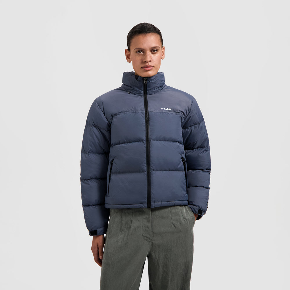 OLAF WMN PUFFER JACKET | BLUE SLATE
