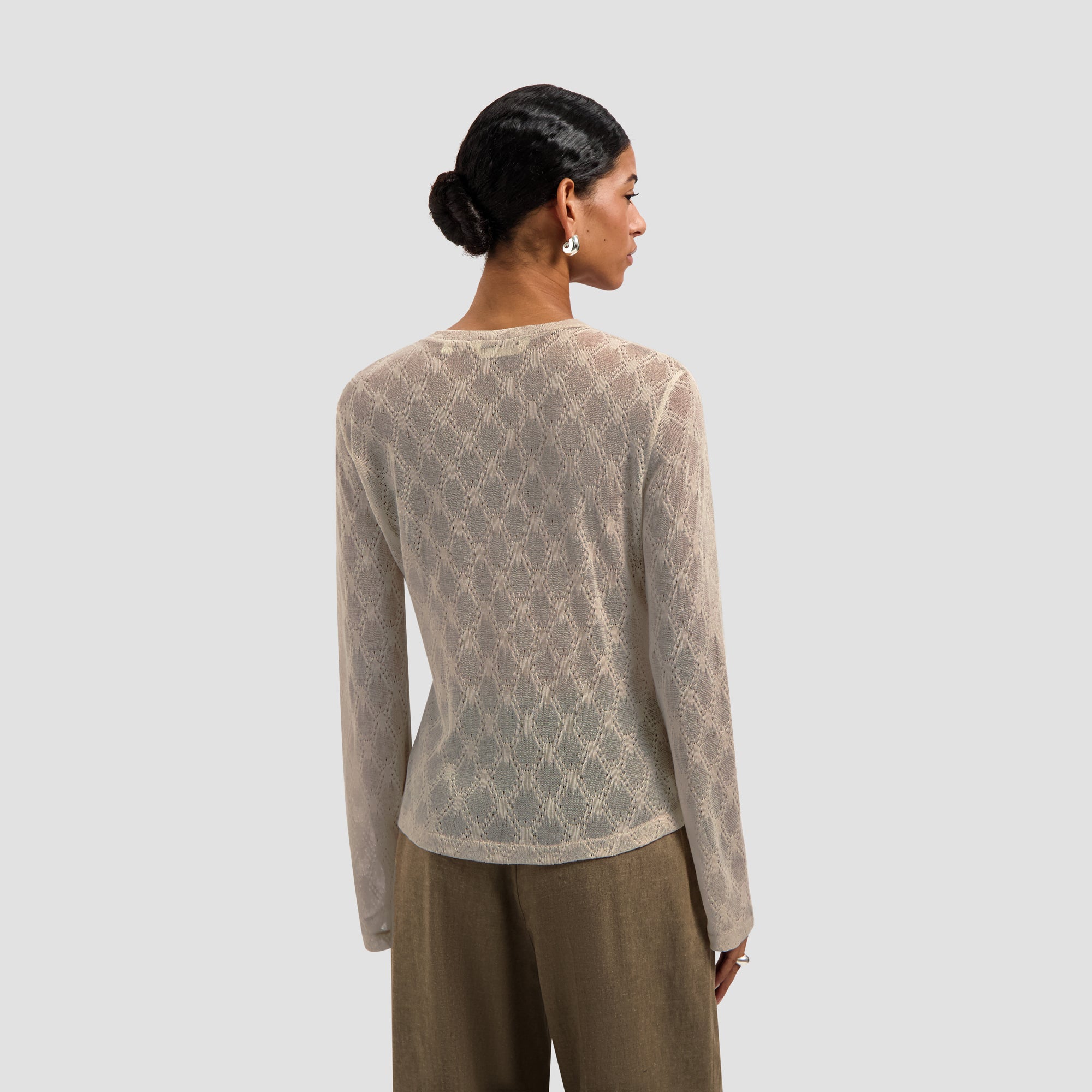 Wide Sleeve Sheer Top - Treehouse