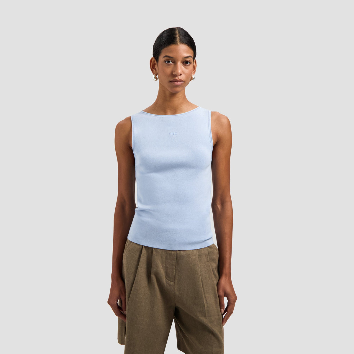 RETRO LOGO SLEEVELESS KNIT | OPEN AIR
