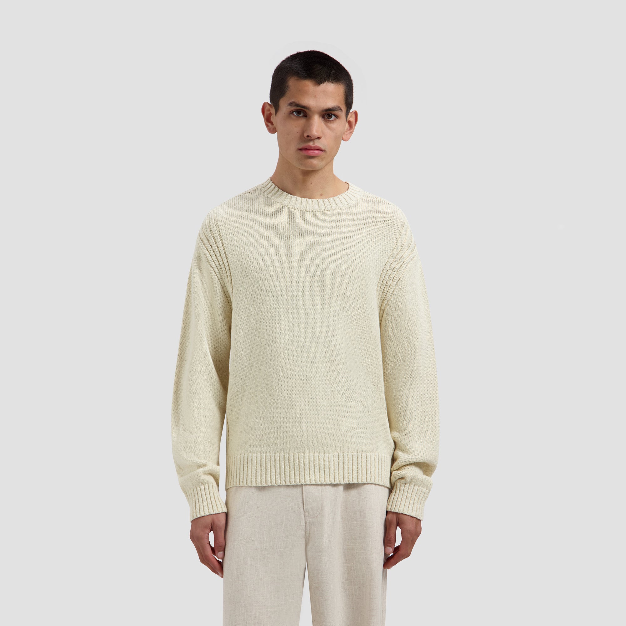 Essential Knitted Crewneck - Off-White