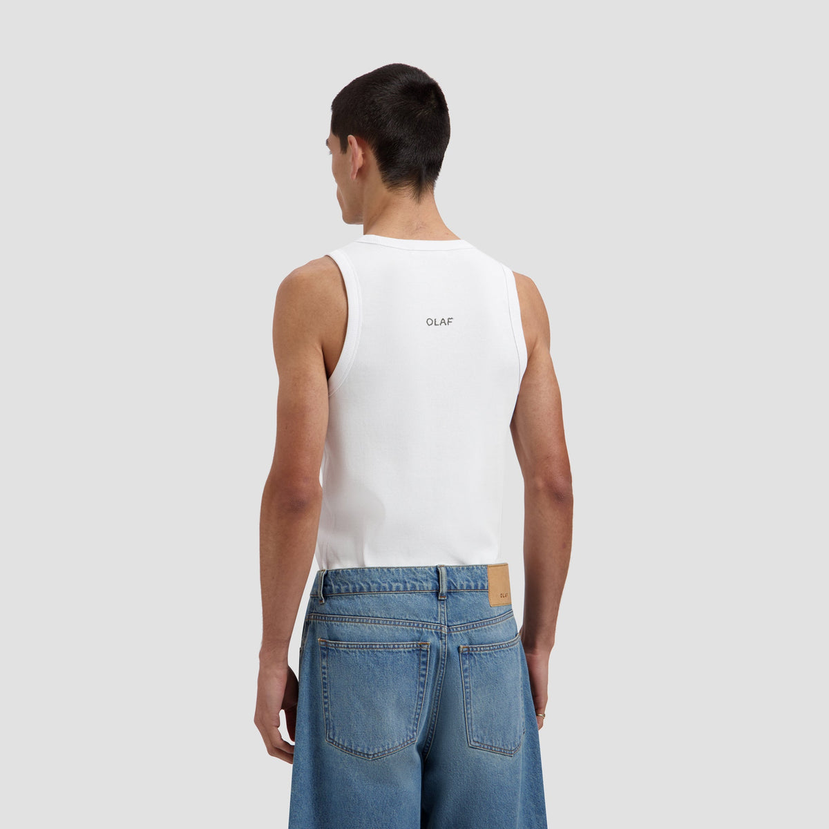 Olaf Proes Essential Rib Tank Top - Optical White – OLAF