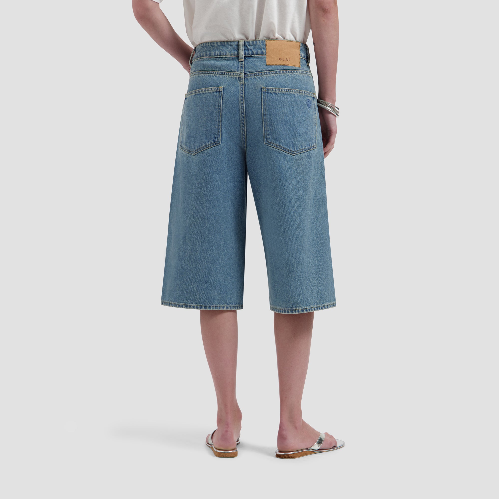 DENIM SHORTS | WASHED INDIGO – OLAF
